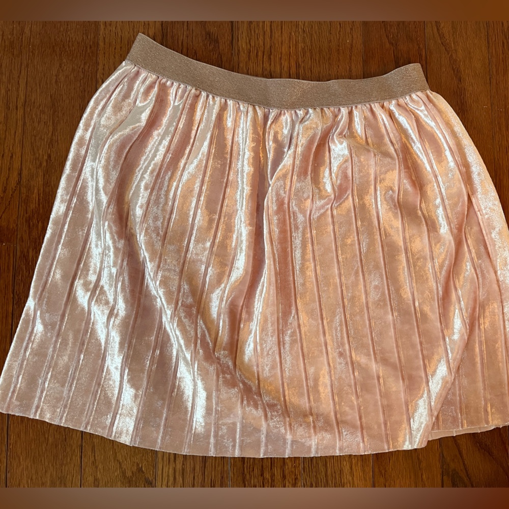 Carter's Pleated Velvet Skirt, Pink Size 6/6X